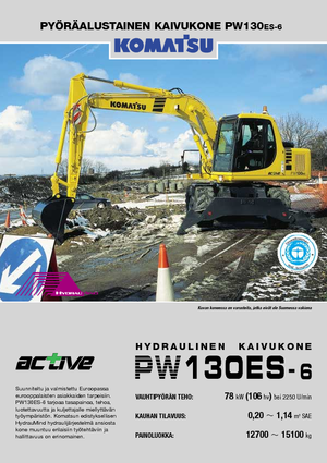 Excavadoras hidráulicas  de ruedas Komatsu PW130-6