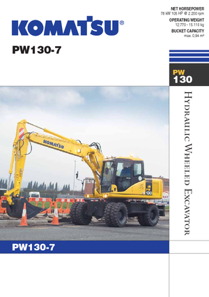 Excavadoras hidráulicas  de ruedas Komatsu PW130-7