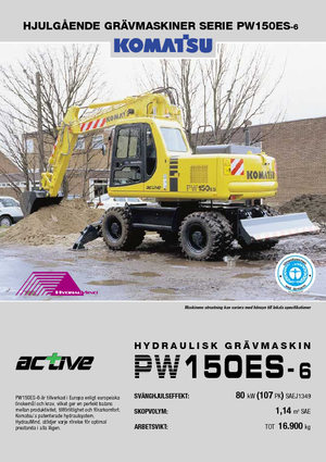 Excavadoras hidráulicas  de ruedas Komatsu PW150-6