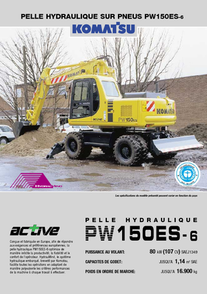 Excavadoras hidráulicas  de ruedas Komatsu PW150-6