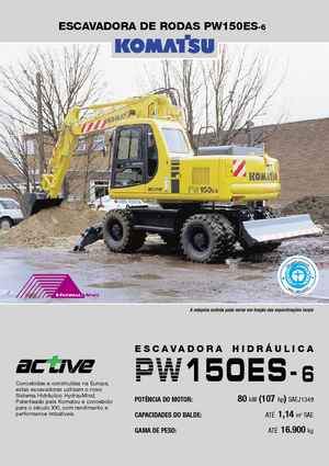 Excavadoras hidráulicas  de ruedas Komatsu PW150-6