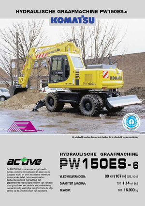 Excavadoras hidráulicas  de ruedas Komatsu PW150-6