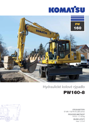 Excavadoras hidráulicas  de ruedas Komatsu PW160-8