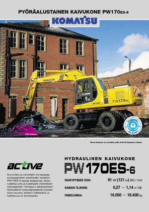 Excavadoras hidráulicas  de ruedas Komatsu PW170-6