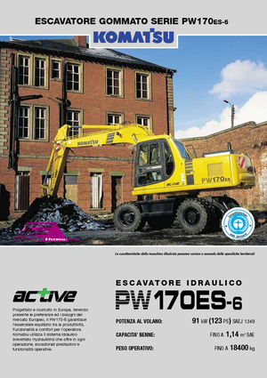 Excavadoras hidráulicas  de ruedas Komatsu PW170-6
