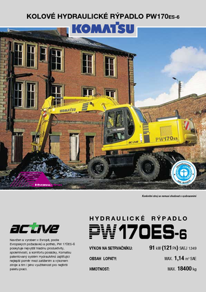 Excavadoras hidráulicas  de ruedas Komatsu PW170-6