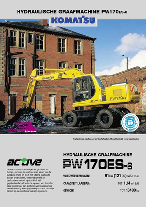 Excavadoras hidráulicas  de ruedas Komatsu PW170-6