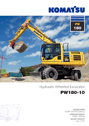 Excavadoras hidráulicas  de ruedas Komatsu PW180-10