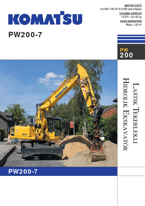Excavadoras hidráulicas  de ruedas Komatsu PW200-7E0