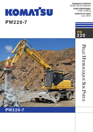 Excavadoras hidráulicas  de ruedas Komatsu PW220-7 E0