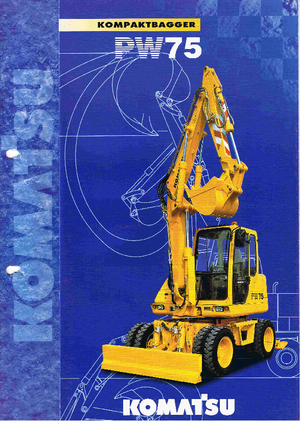 Excavadoras hidráulicas  de ruedas Komatsu PW75-2