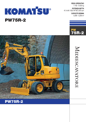 Excavadoras hidráulicas  de ruedas Komatsu PW75 R-2