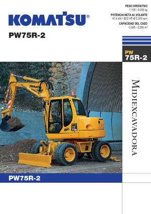 Excavadoras hidráulicas  de ruedas Komatsu PW75 R-2