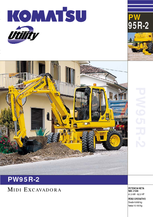 Excavadoras hidráulicas  de ruedas Komatsu PW95 R-2