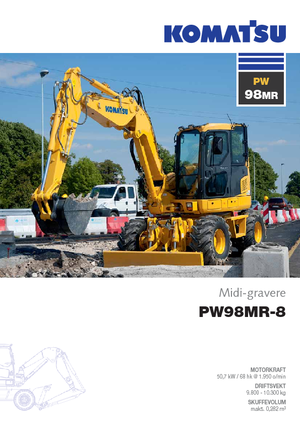 Excavadoras hidráulicas  de ruedas Komatsu PW98MR-8