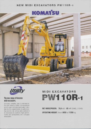 Excavadoras hidráulicas  de ruedas Komatsu PW110R-1