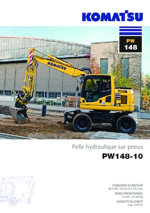 Excavadoras hidráulicas  de ruedas Komatsu PW148-10 
