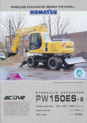 Excavadoras hidráulicas  de ruedas Komatsu PW150-6