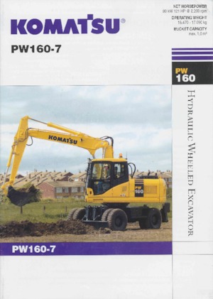Excavadoras hidráulicas  de ruedas Komatsu PW160-7