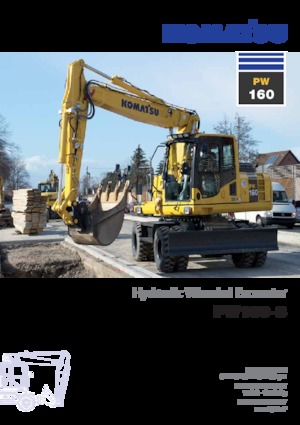Excavadoras hidráulicas  de ruedas Komatsu PW160-8