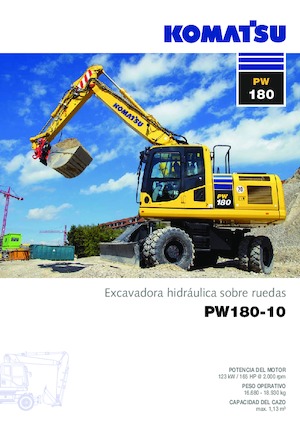 Excavadoras hidráulicas  de ruedas Komatsu PW180-10