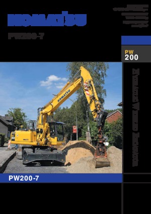 Excavadoras hidráulicas  de ruedas Komatsu PW200-7E0