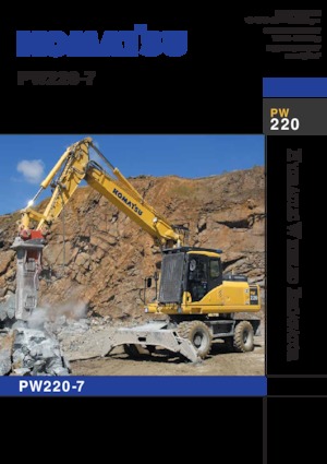 Excavadoras hidráulicas  de ruedas Komatsu PW220-7