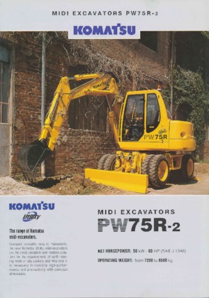 Excavadoras hidráulicas  de ruedas Komatsu PW75 R-2