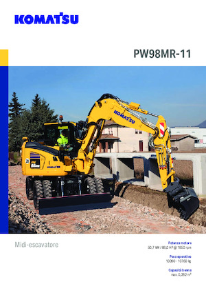 Excavadoras hidráulicas  de ruedas Komatsu PW98MR-11E0