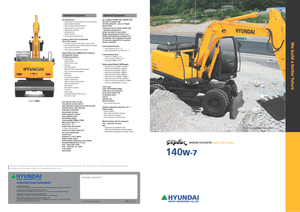 Excavadoras hidráulicas  de ruedas Hyundai R 140 W 7