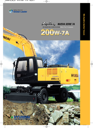 Excavadoras hidráulicas  de ruedas Hyundai R 200 W 7 A