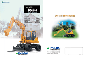 Excavadoras hidráulicas  de ruedas Hyundai R 95 W 3