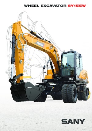 Excavadoras hidráulicas  de ruedas Sany SY155W