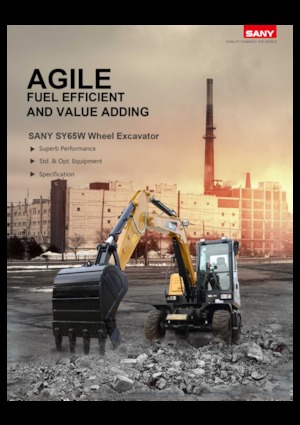 Excavadoras hidráulicas  de ruedas Sany SY65W