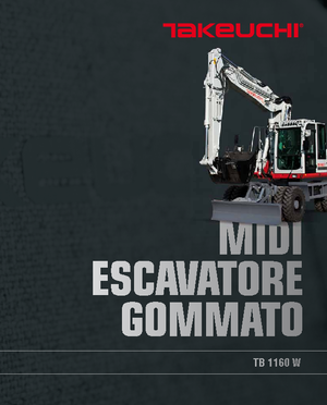 Excavadoras hidráulicas  de ruedas Takeuchi TB 1160 W