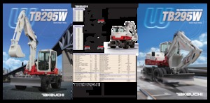 Excavadoras hidráulicas  de ruedas Takeuchi TB 295W