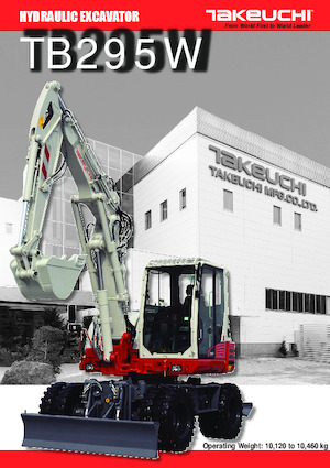 Excavadoras hidráulicas  de ruedas Takeuchi TB 295W
