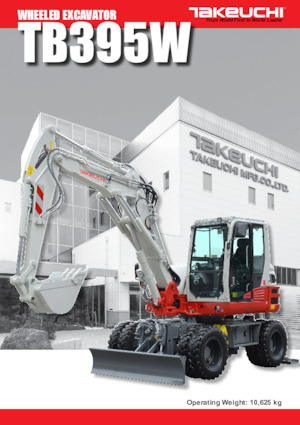 Excavadoras hidráulicas  de ruedas Takeuchi TB 395W