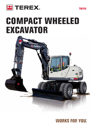 Excavadoras hidráulicas  de ruedas Terex TW 110