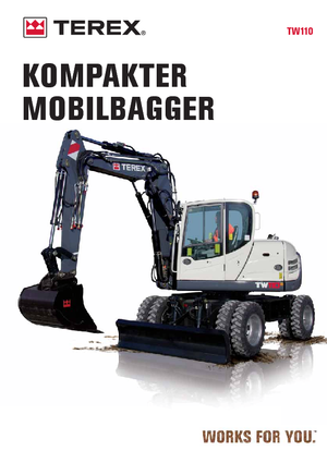Excavadoras hidráulicas  de ruedas Terex TW 110