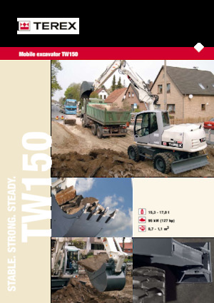 Excavadoras hidráulicas  de ruedas Terex TW150