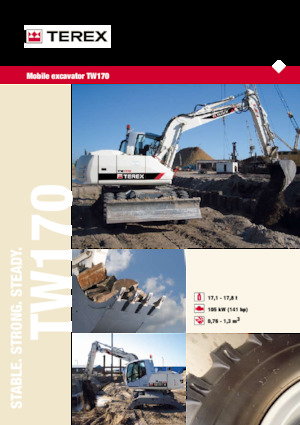 Excavadoras hidráulicas  de ruedas Terex TW170