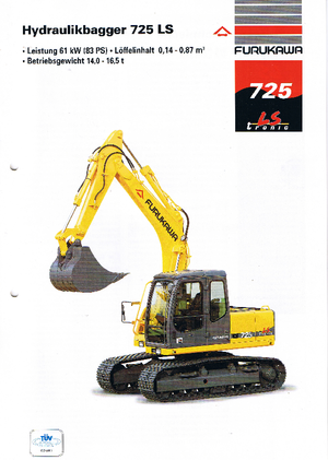 Excavadoras hidráulicas  de ruedas Furukawa W 725 LS-tronic