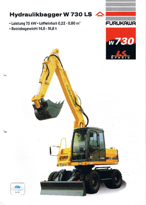 Excavadoras hidráulicas  de ruedas Furukawa W 730 LS-tronic