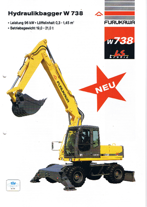 Excavadoras hidráulicas  de ruedas Furukawa W 738 LS-tronic