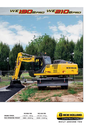 Excavadoras hidráulicas  de ruedas New Holland WE190B pro
