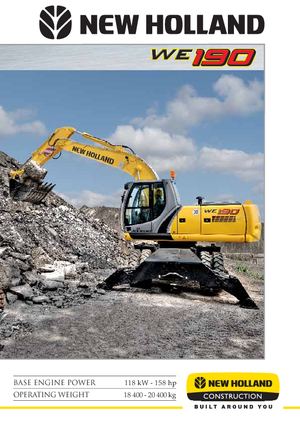 Excavadoras hidráulicas  de ruedas New Holland WE 190