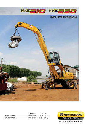 Excavadoras hidráulicas  de ruedas New Holland WE210