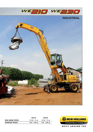 Excavadoras hidráulicas  de ruedas New Holland WE210