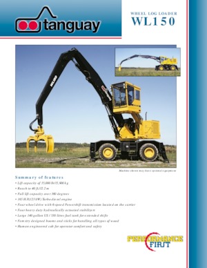 Excavadoras hidráulicas  de ruedas Tanguay WL150